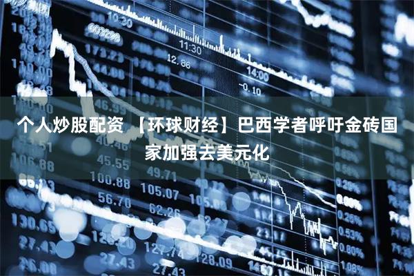 个人炒股配资 【环球财经】巴西学者呼吁金砖国家加强去美元化